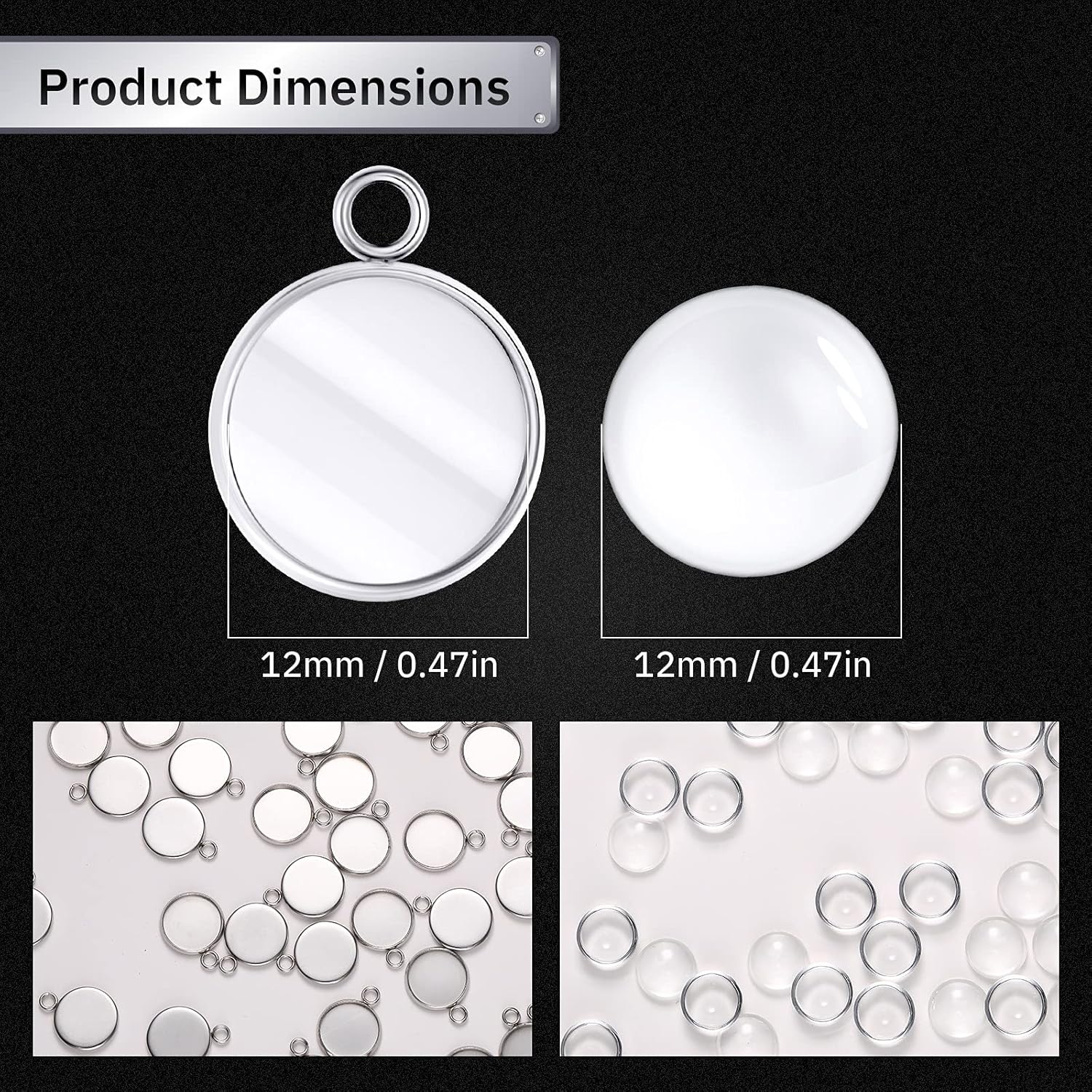 20 peças de aço inoxidável mol - Resin Art Bracelet avaliação e preço