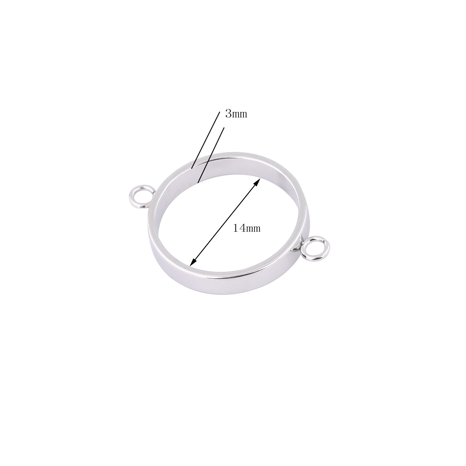 10 pçs de aço inoxidável 14mm  - Resin Art Bracelet avaliação e preço
