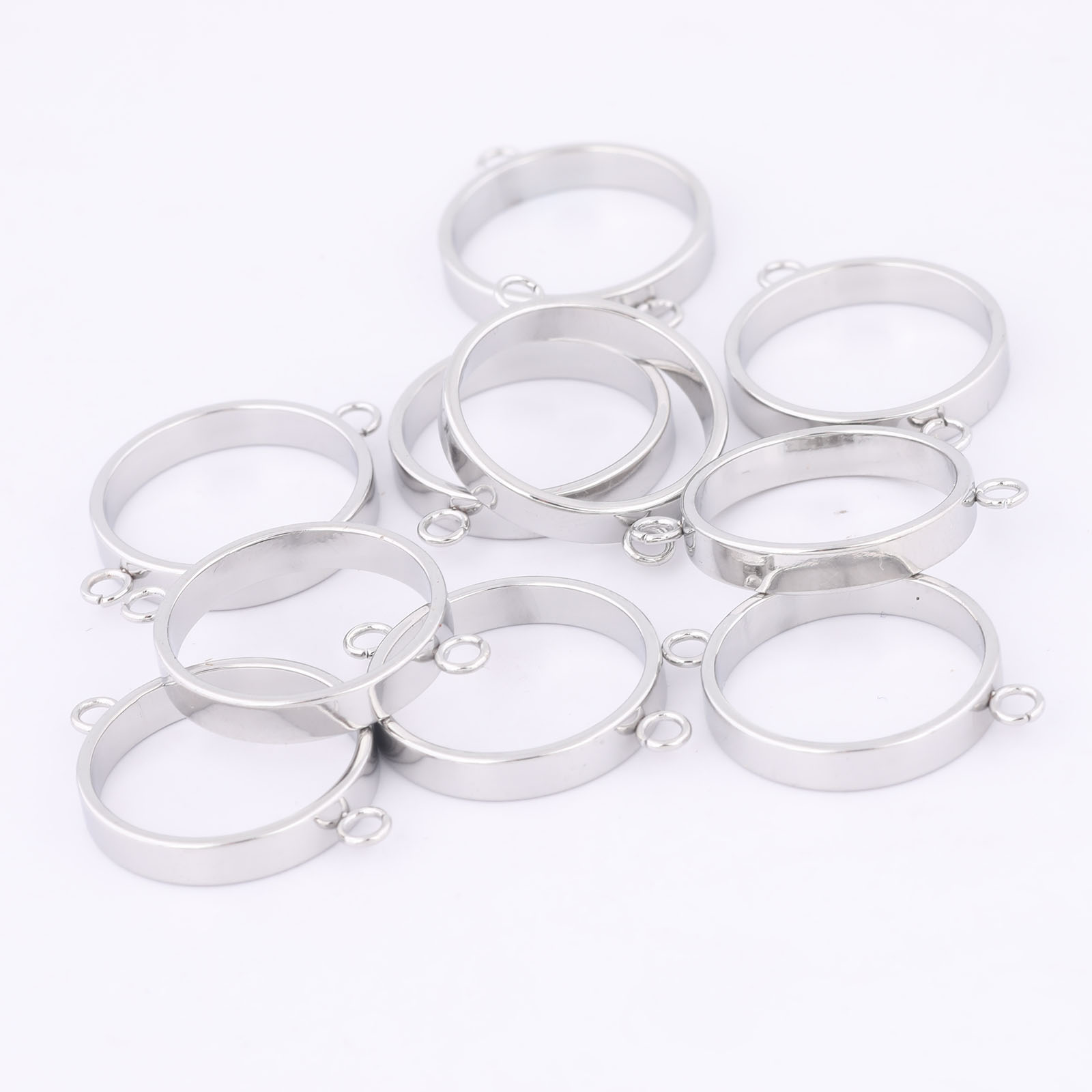 10 pçs de aço inoxidável 14mm  - Resin Art Bracelet avaliação e preço