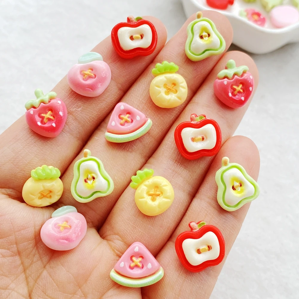 30 Peças de Mini Frutas Fofas: - Resin Art Design For Wedding avaliação e preço