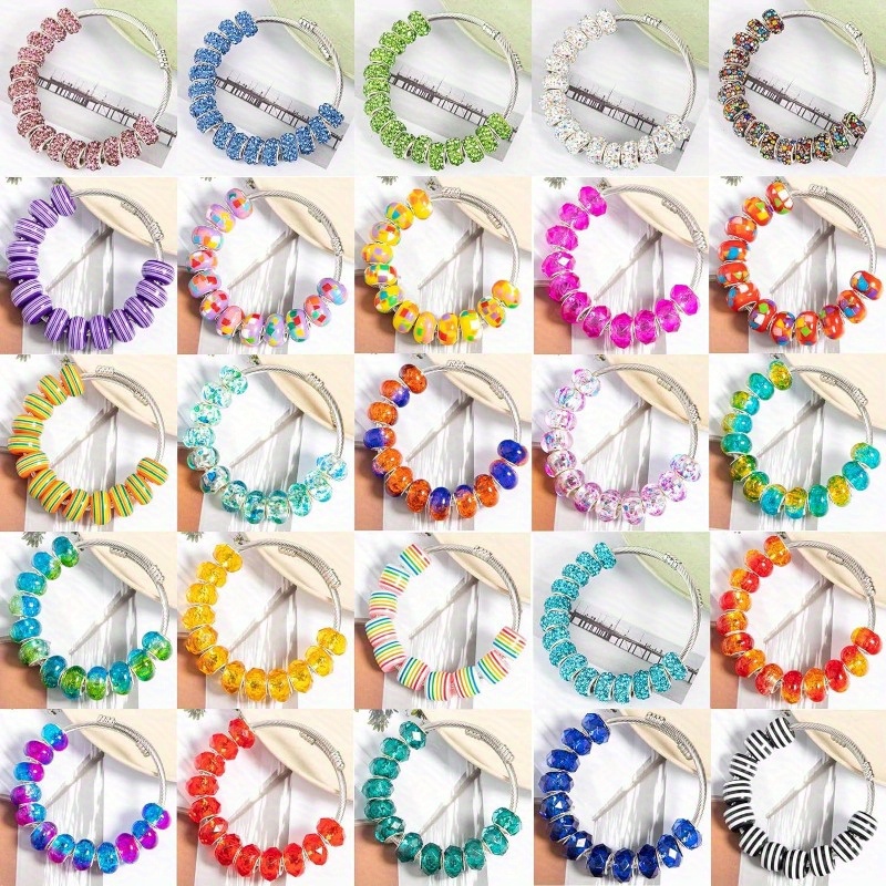 100 Peças de Contas Espaçadora - Resin Art Bracelet avaliação e preço