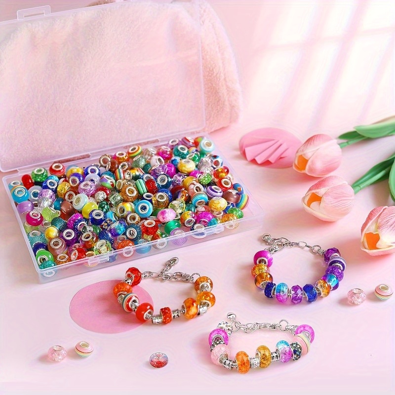100 Peças de Contas Espaçadora - Resin Art Bracelet avaliação e preço