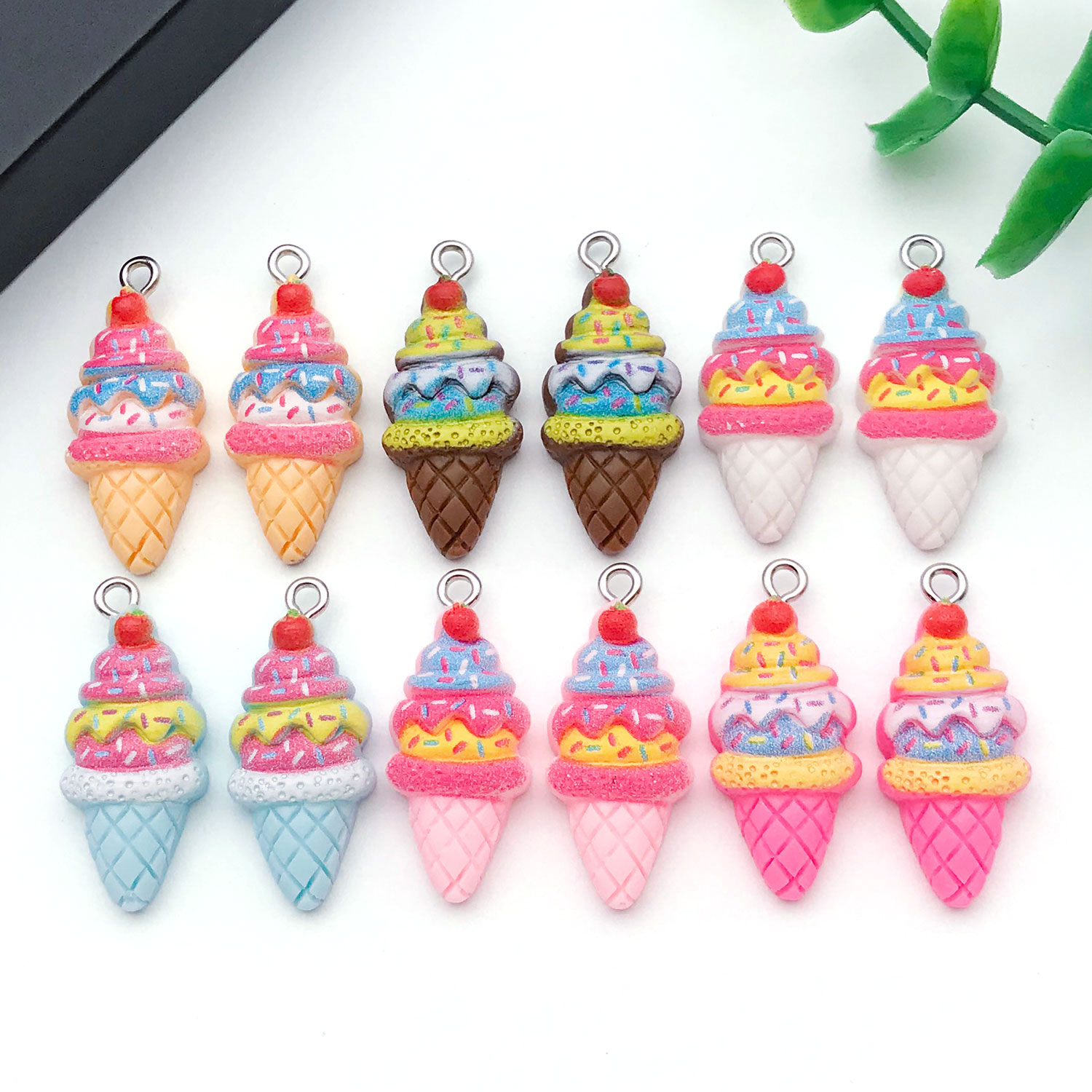 Conjunto de pingente de sorvet - Resin Art Bracelet avaliação e preço