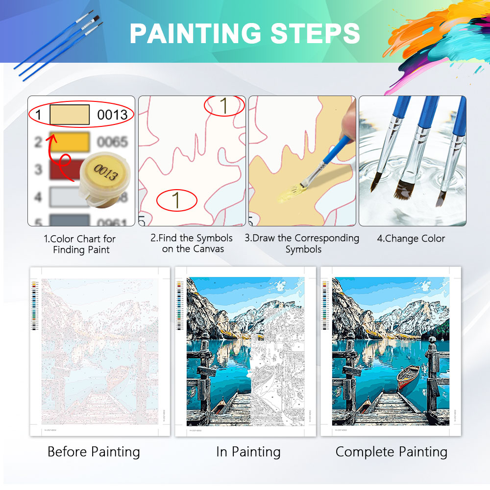 Kits de Pintura por Número HUA - Resin Art On Canvas avaliação e preço